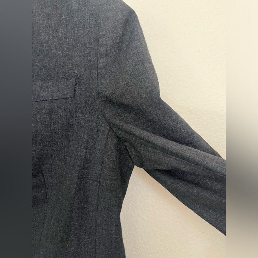 Theory Gray Wool Fully Lined One Button Blazer Mi… - image 7